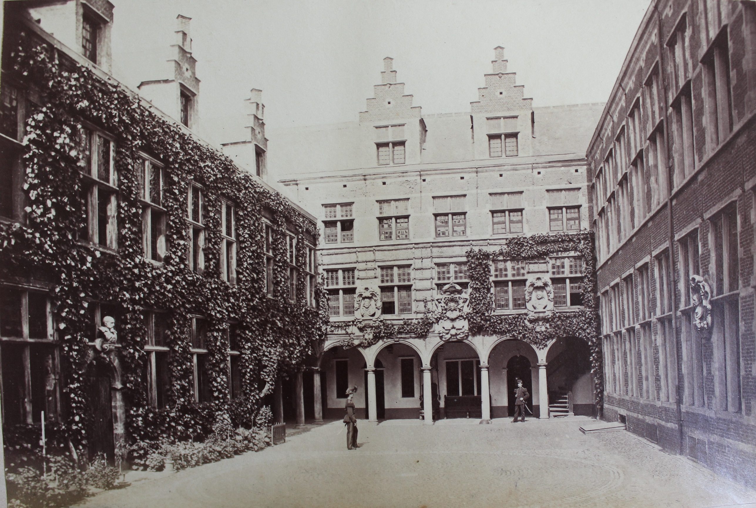Courtyard of the Plantin Museum, Antwerp, Belgium