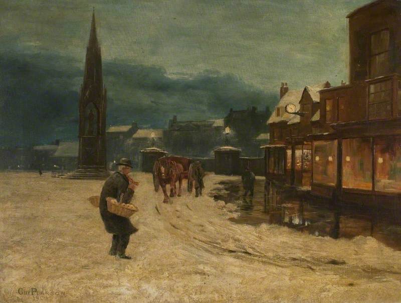 Bridge Street, Wisbech, in Winter