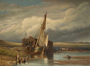 painting of a ship