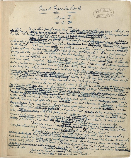 Image of the first page of great expectations