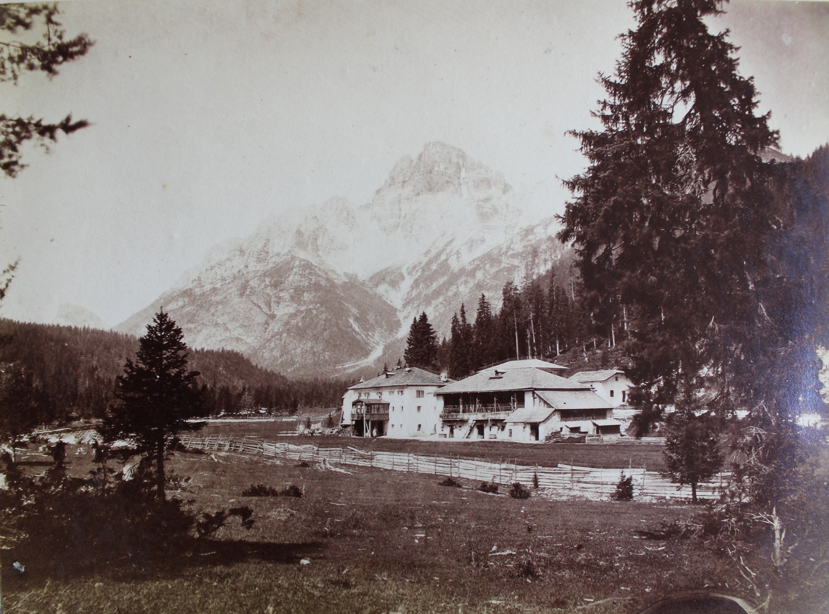 Croda Rossa from Schluderbach, Tyrol, Italy
