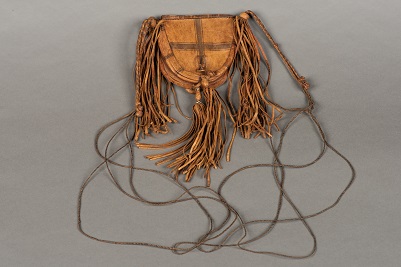 Leather bag with Tassled decoration