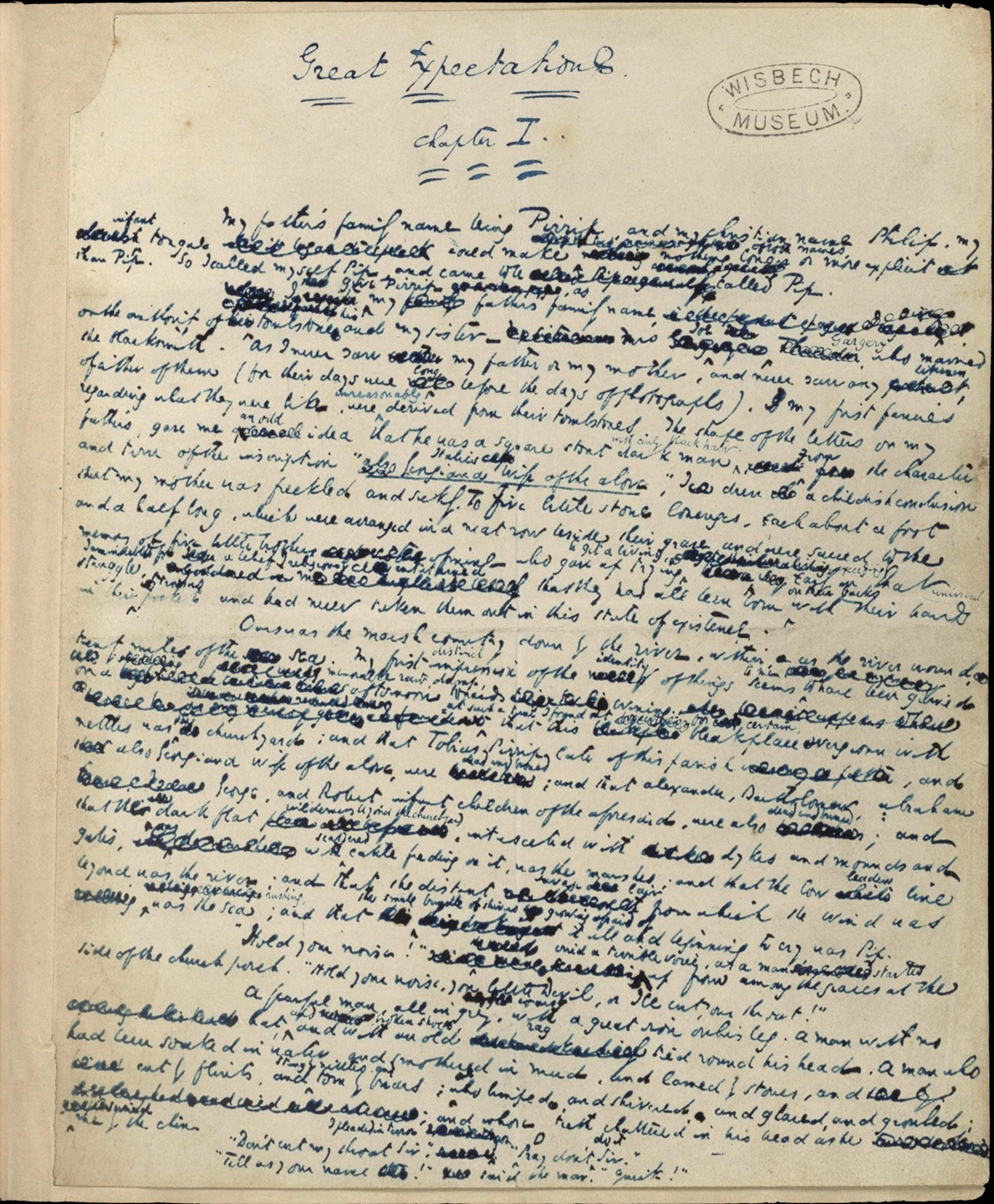 Opportunity to view priceless Manuscript of Great Expectations at a Fenland Museum