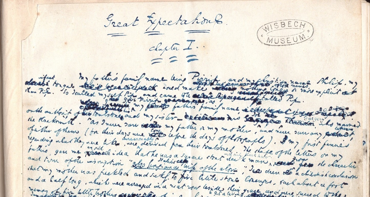 Charles Dickens manuscript of Great Expectations to go out to Far East on loan from Wisbech & Fenland Museum